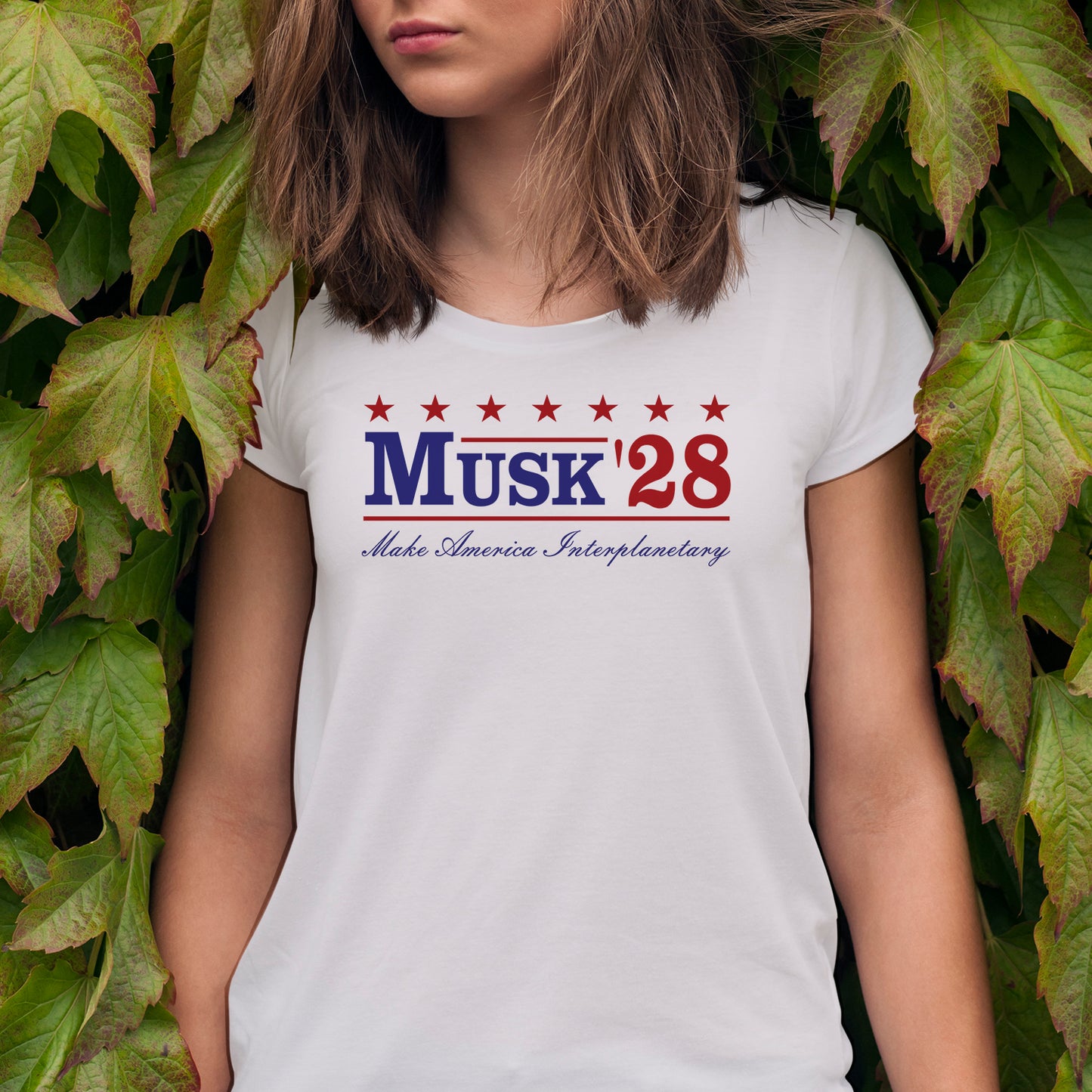 Musk '28 T-Shirt β Make America Interplanetary | Patriotic Space-Inspired Tee