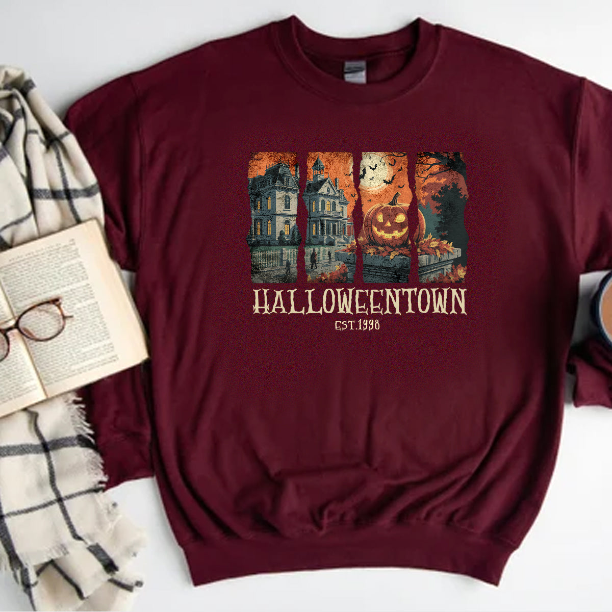 Halloweentown Sweatshirt – Vintage Halloween Crewneck Pullover