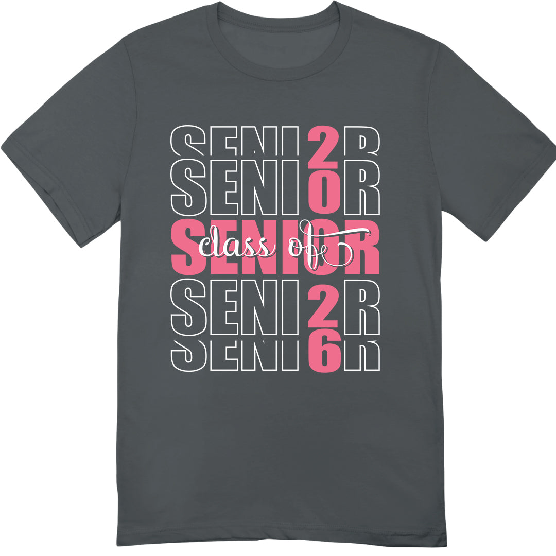 Class of 2026 Senior T-Shirt – Trendy Graduation Shirt for High School Seniors