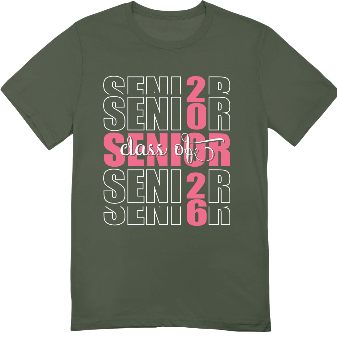 Class of 2026 Senior T-Shirt – Trendy Graduation Shirt for High School Seniors
