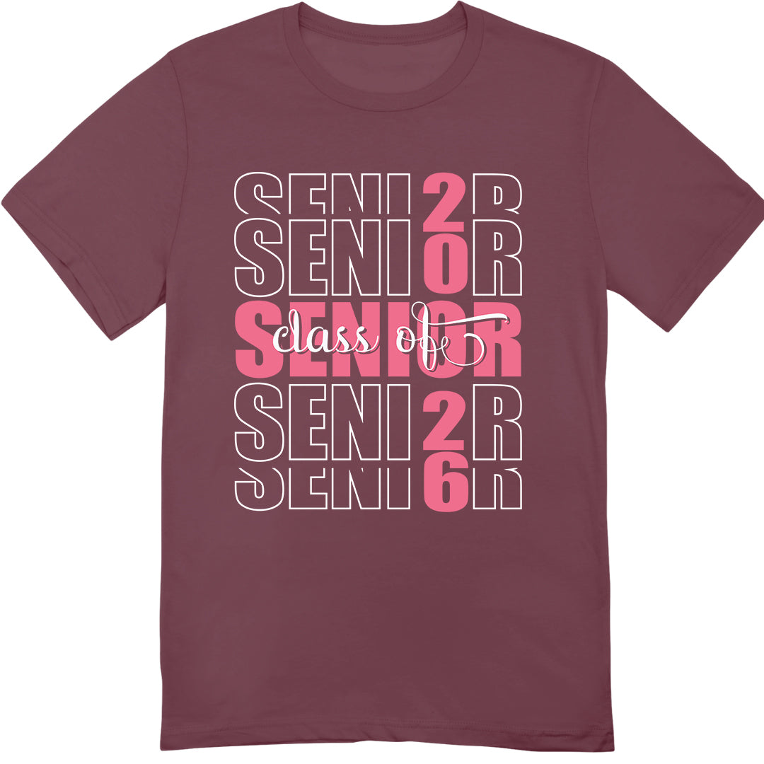 Class of 2026 Senior T-Shirt – Trendy Graduation Shirt for High School Seniors