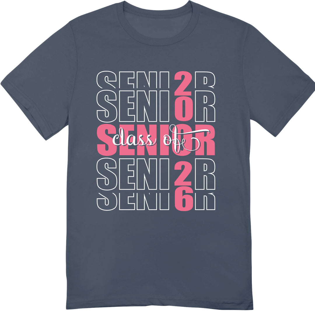 Class of 2026 Senior T-Shirt – Trendy Graduation Shirt for High School Seniors