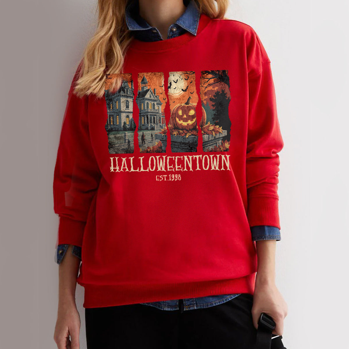 Halloweentown Sweatshirt – Vintage Halloween Crewneck Pullover