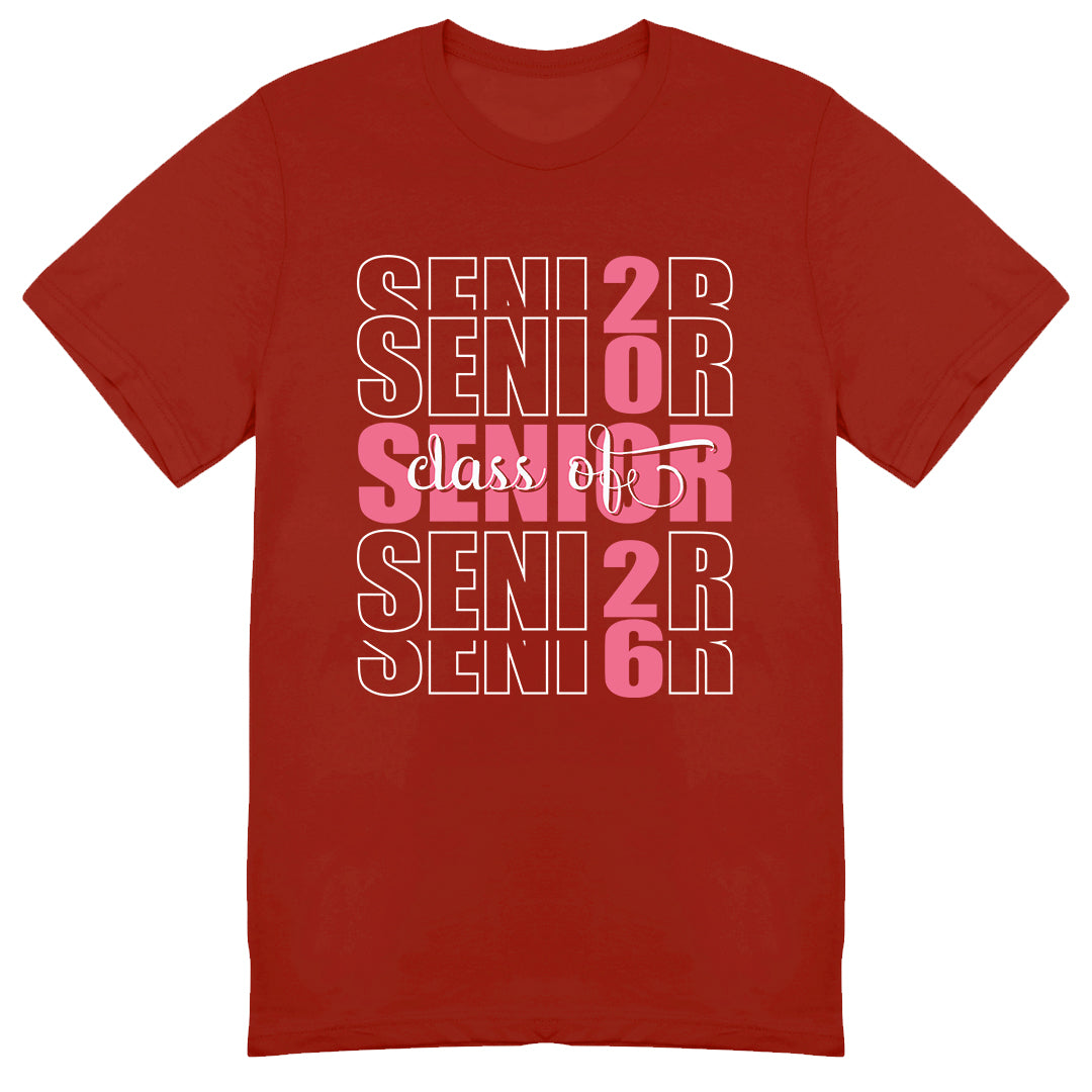 Class of 2026 Senior T-Shirt – Trendy Graduation Shirt for High School Seniors