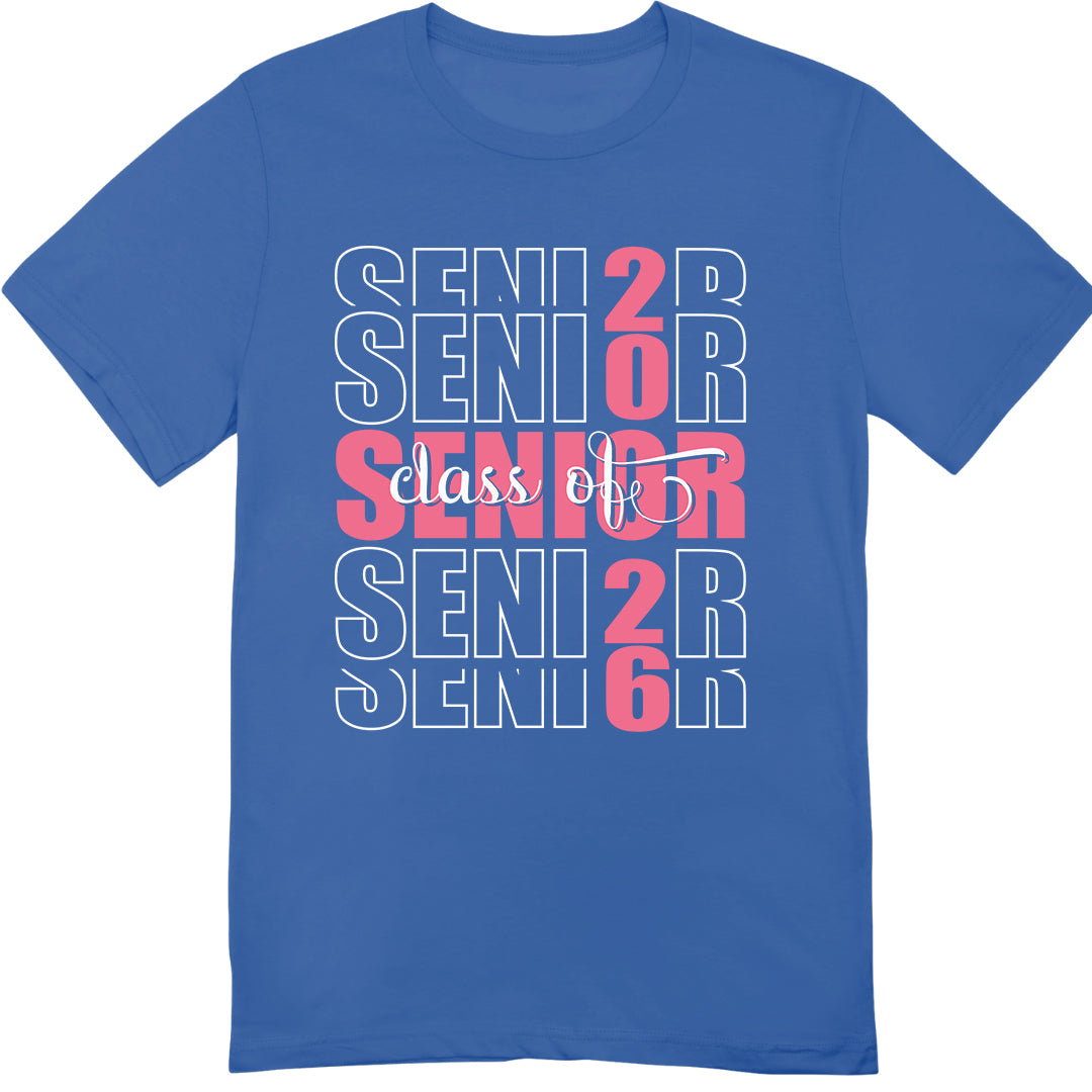 Class of 2026 Senior T-Shirt – Trendy Graduation Shirt for High School Seniors