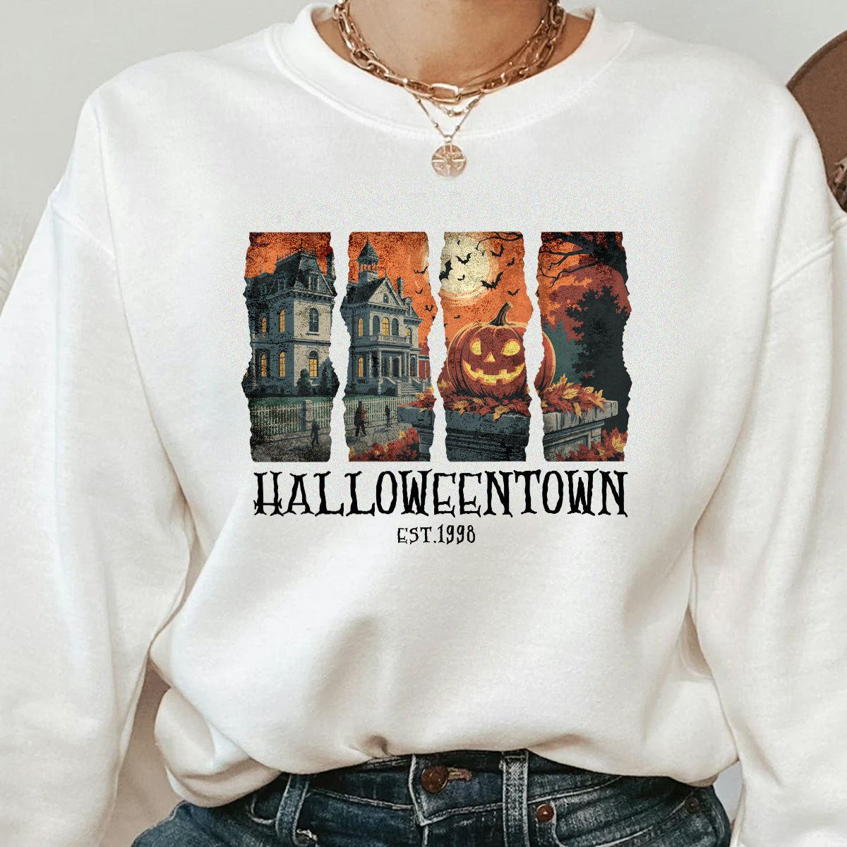 Halloweentown Sweatshirt – Vintage Halloween Crewneck Pullover