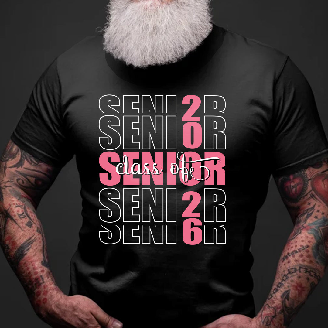 Class of 2026 Senior T-Shirt – Trendy Graduation Shirt for High School Seniors