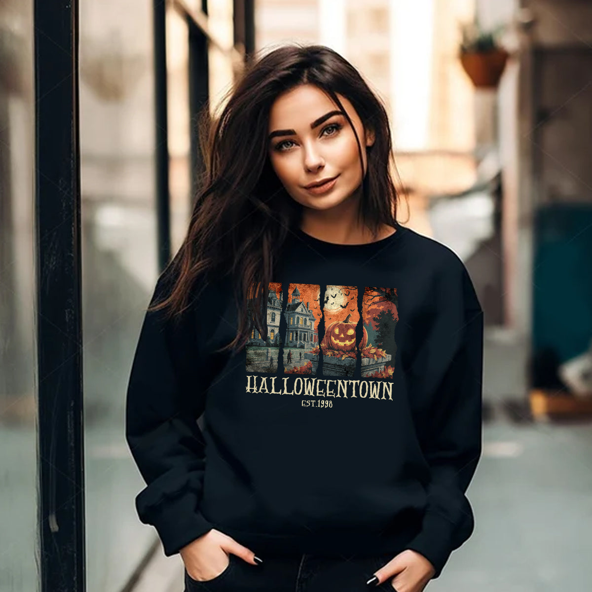 Halloweentown Sweatshirt – Vintage Halloween Crewneck Pullover