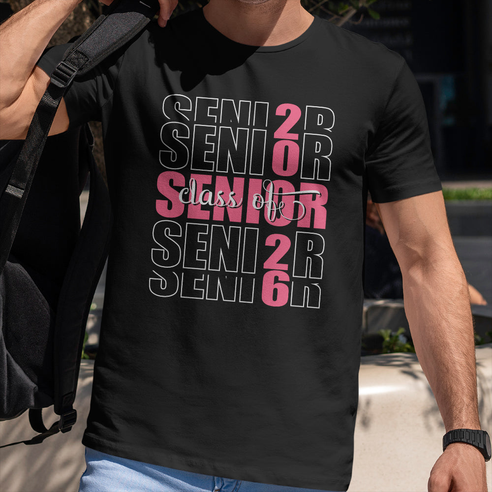 Class of 2026 Senior T-Shirt – Trendy Graduation Shirt for High School Seniors