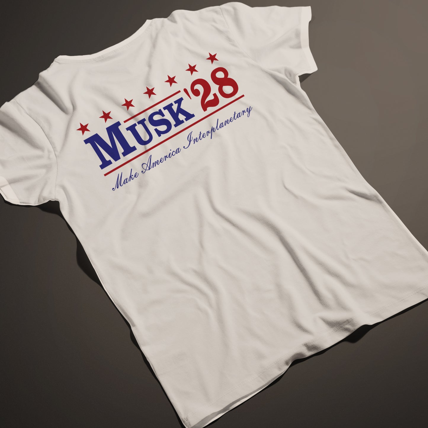 Musk '28 T-Shirt β Make America Interplanetary | Patriotic Space-Inspired Tee