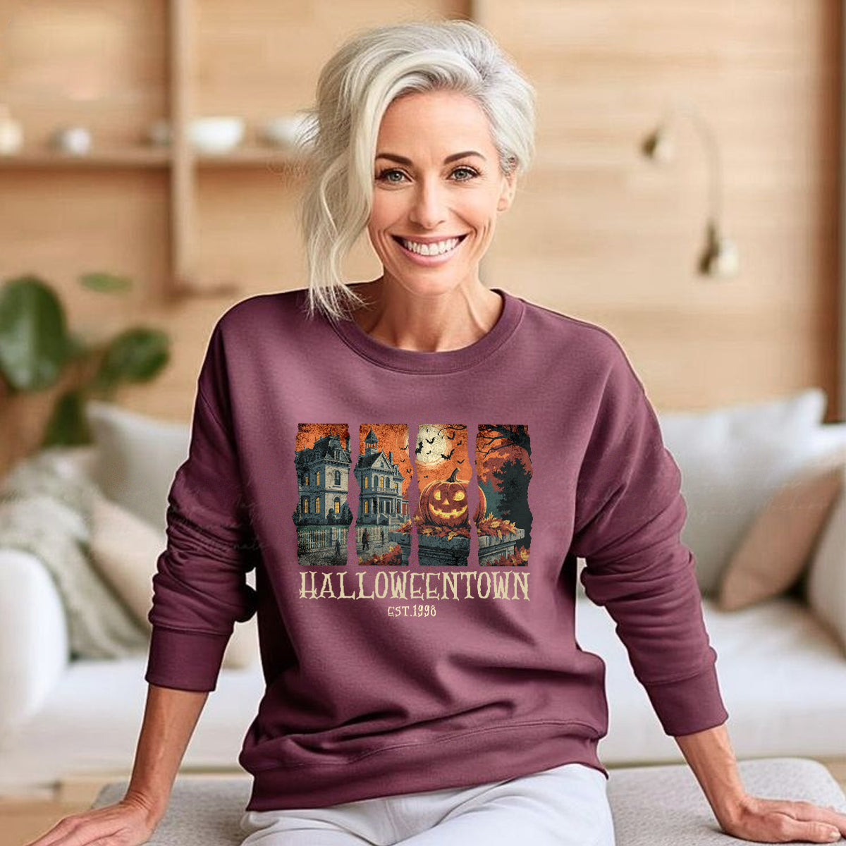 Halloweentown Sweatshirt – Vintage Halloween Crewneck Pullover