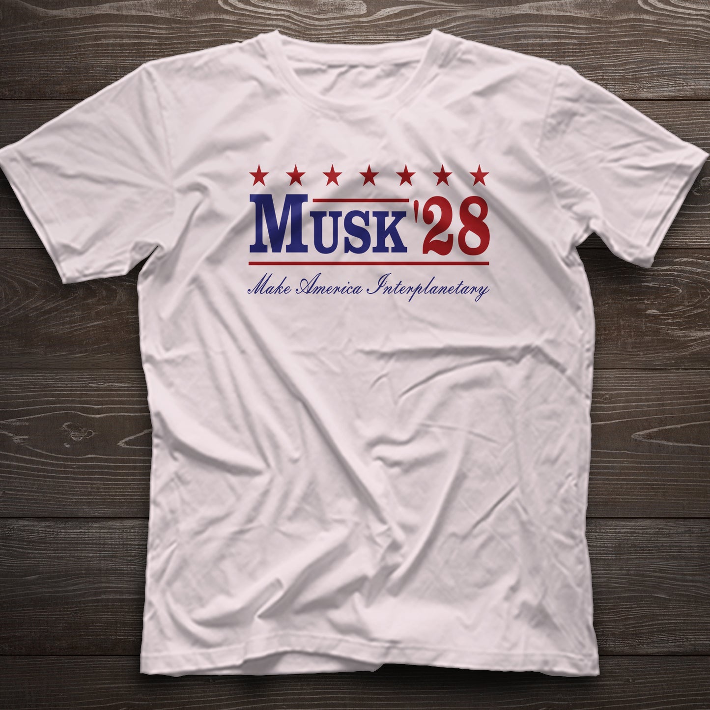 Musk '28 T-Shirt β Make America Interplanetary | Patriotic Space-Inspired Tee