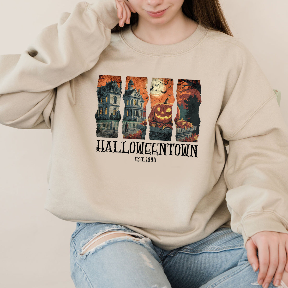 Halloweentown Sweatshirt – Vintage Halloween Crewneck Pullover