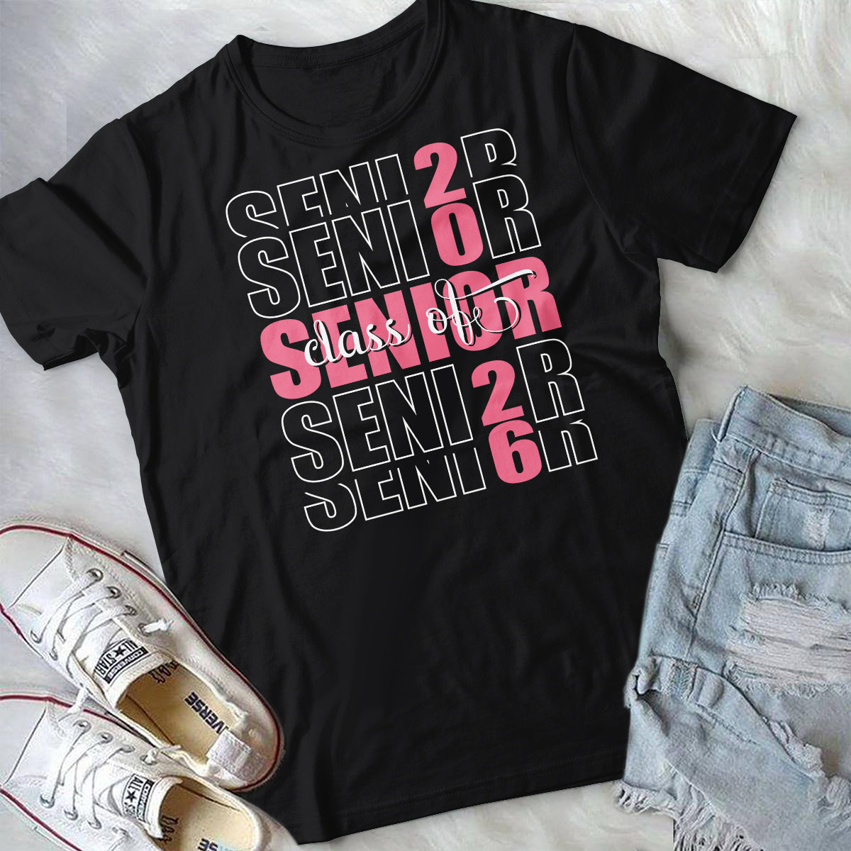 Class of 2026 Senior T-Shirt – Trendy Graduation Shirt for High School Seniors