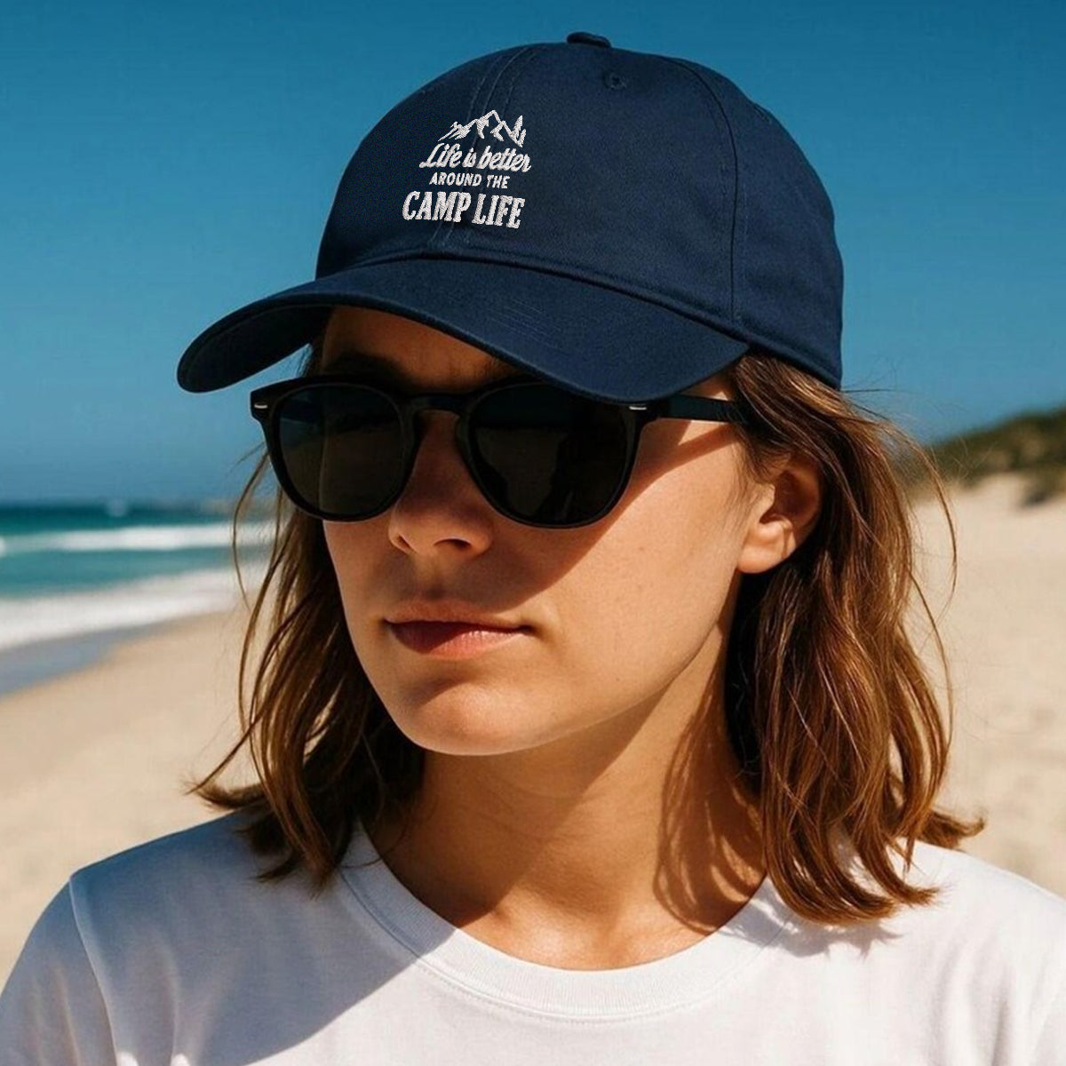 Life is Better Around the Camp Life Hat – Camping Trucker Cap for Outdoor Lovers