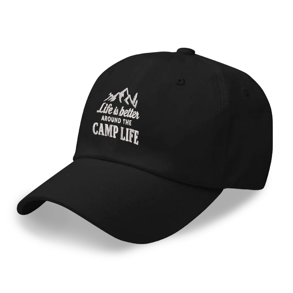Life is Better Around the Camp Life Hat – Camping Trucker Cap for Outdoor Lovers