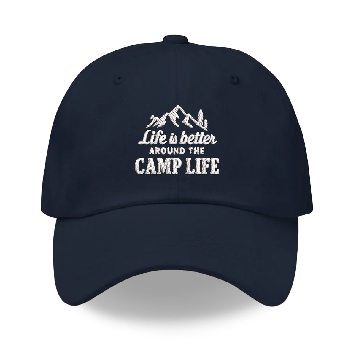 Life is Better Around the Camp Life Hat – Camping Trucker Cap for Outdoor Lovers