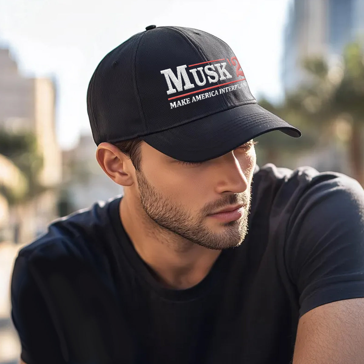 Musk '28 Classic Embroidered Hat – Make America Interplanetary