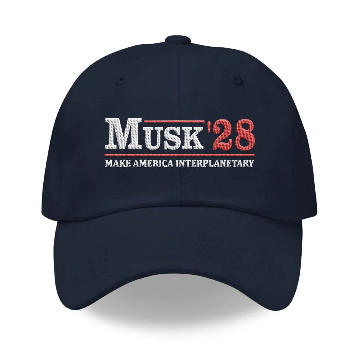 Musk '28 Classic Embroidered Hat – Make America Interplanetary