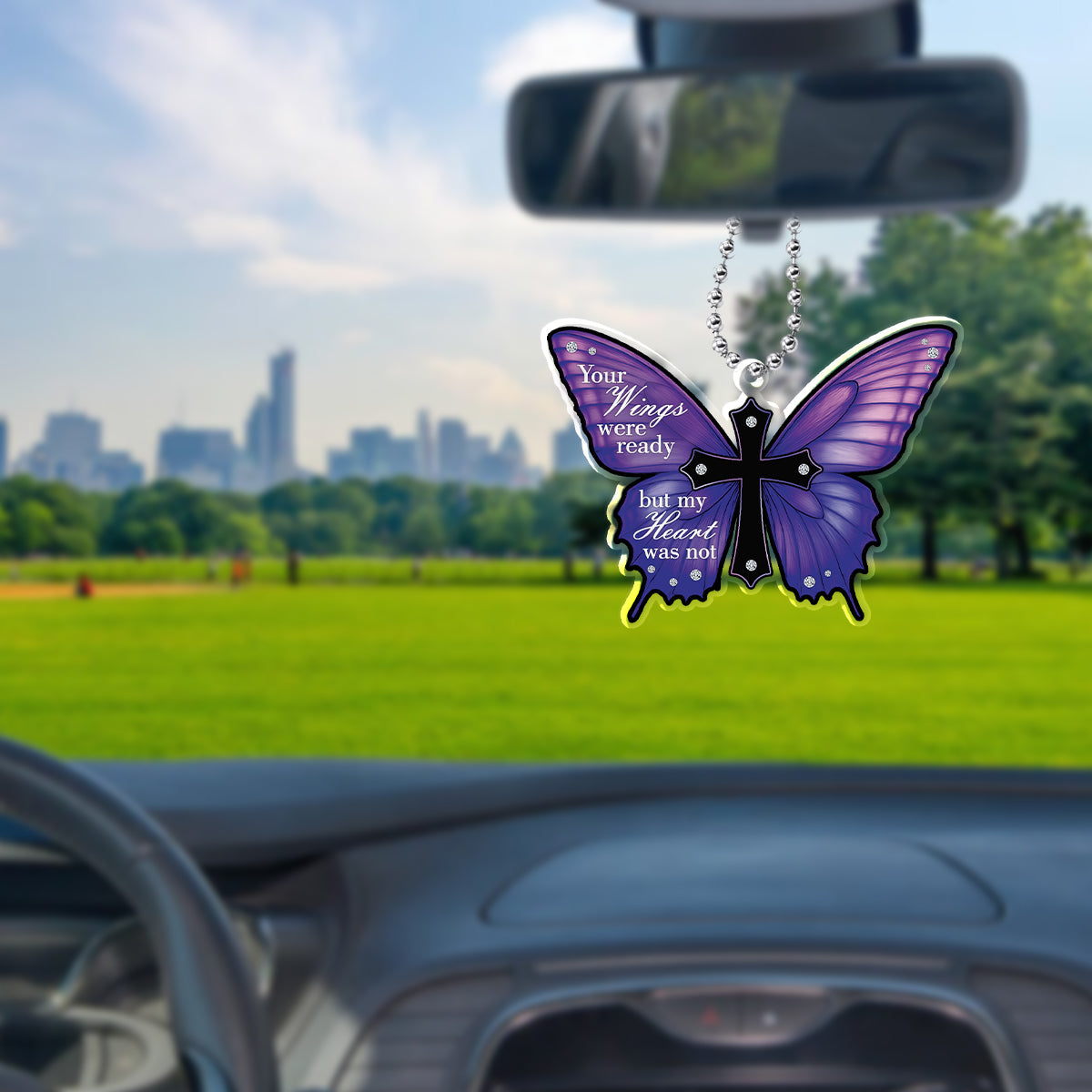 “Your Wings Were Ready” Butterfly Memorial Ornament – A Meaningful Tribute in Beautiful Purple