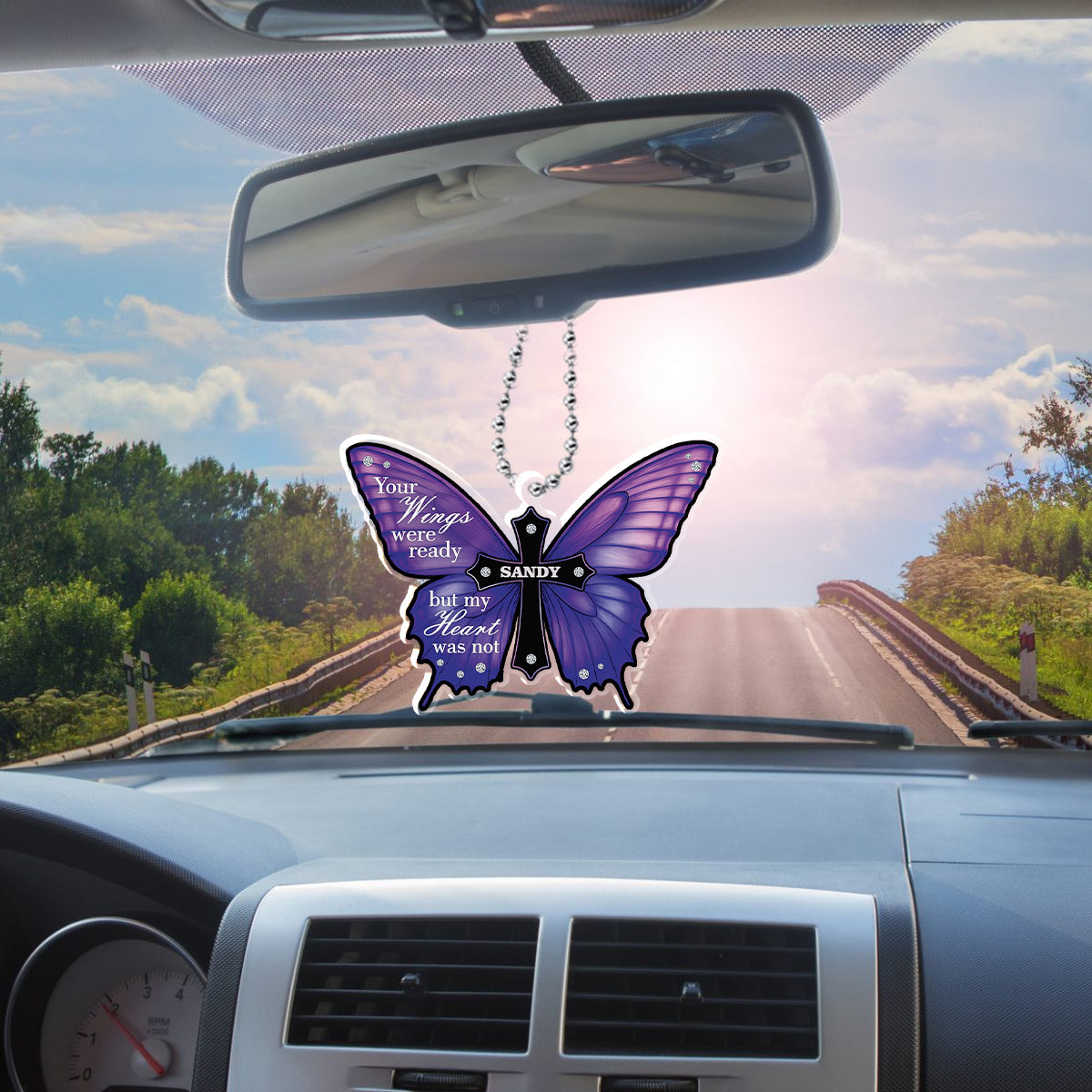 “Your Wings Were Ready” Butterfly Memorial Ornament – A Meaningful Tribute in Beautiful Purple