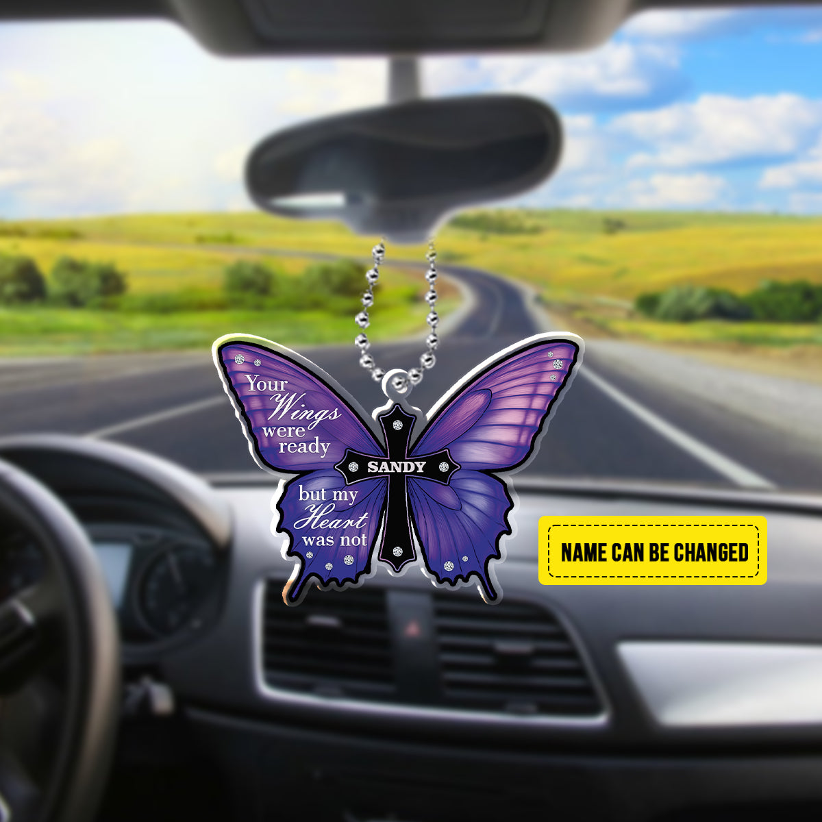 “Your Wings Were Ready” Butterfly Memorial Ornament – A Meaningful Tribute in Beautiful Purple